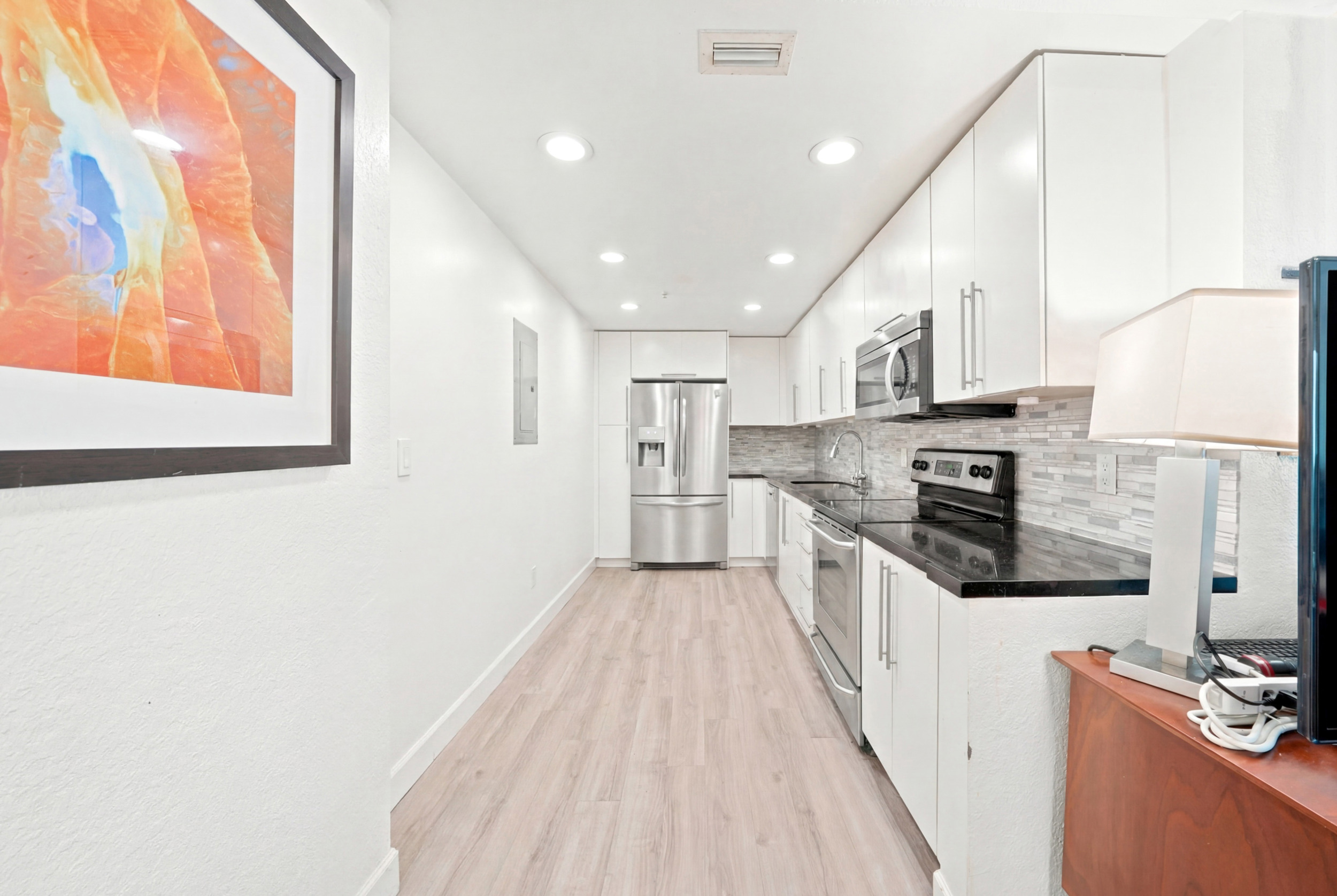Treasures on the Bay II — bedroom with bay breeze — 7501 E Treasure Dr #2S North Bay Village FL